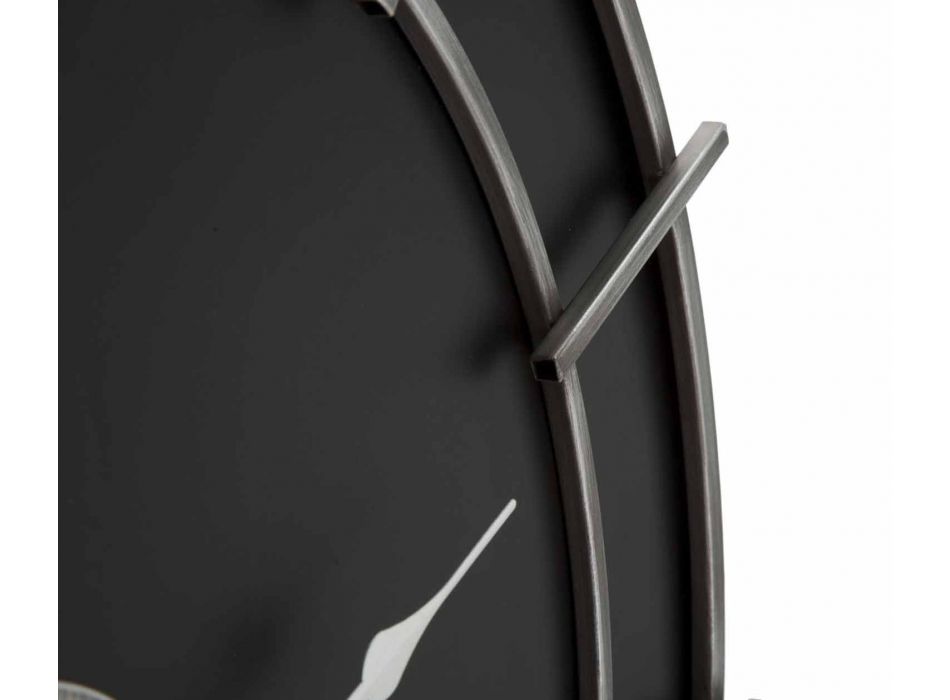 Reloj de pared redondo de diseño moderno en hierro y MDF - Hope Viadurini