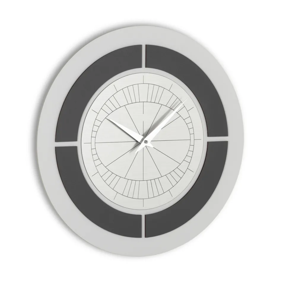 Reloj con Marco en Relieve y Polipropileno con Diferentes Colores - Lunarium Viadurini