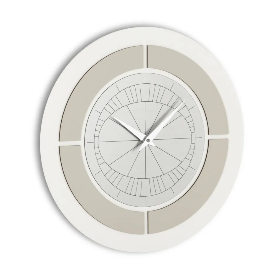 Reloj con Marco en Relieve y Polipropileno con Diferentes Colores - Lunarium Viadurini