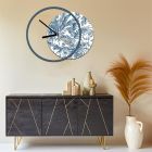 Reloj con panel de madera y estampado Made in Italy - Malawi Viadurini