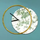 Reloj con panel de madera y estampado Made in Italy - Malawi Viadurini