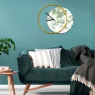 Reloj con panel de madera y estampado Made in Italy - Malawi Viadurini