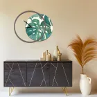 Reloj con panel de madera y estampado Made in Italy - Malawi Viadurini