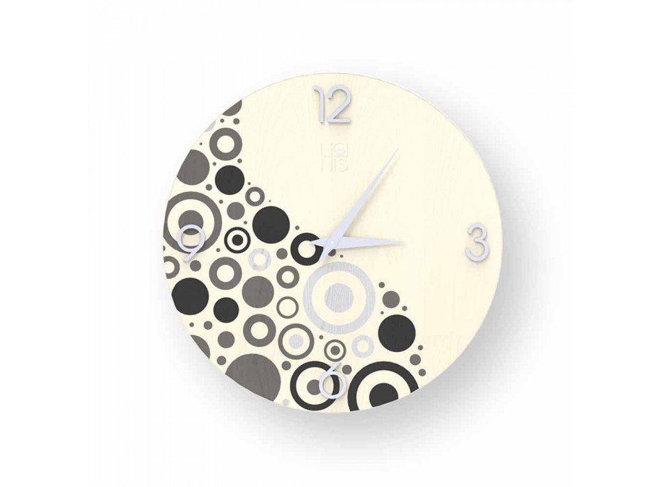 Reloj de pared Curno en diseño moderno, hecho en Italia. Viadurini