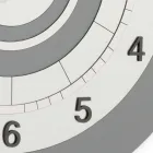 Reloj de Pared de PVC de Diferentes Tonos de Color Hecho en Italia - Flux Viadurini