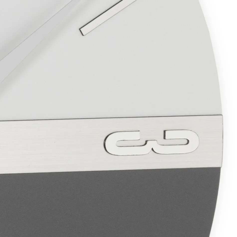 Reloj de pared de PVC semiexpandido de alta densidad Made in Italy - Ritmo Viadurini