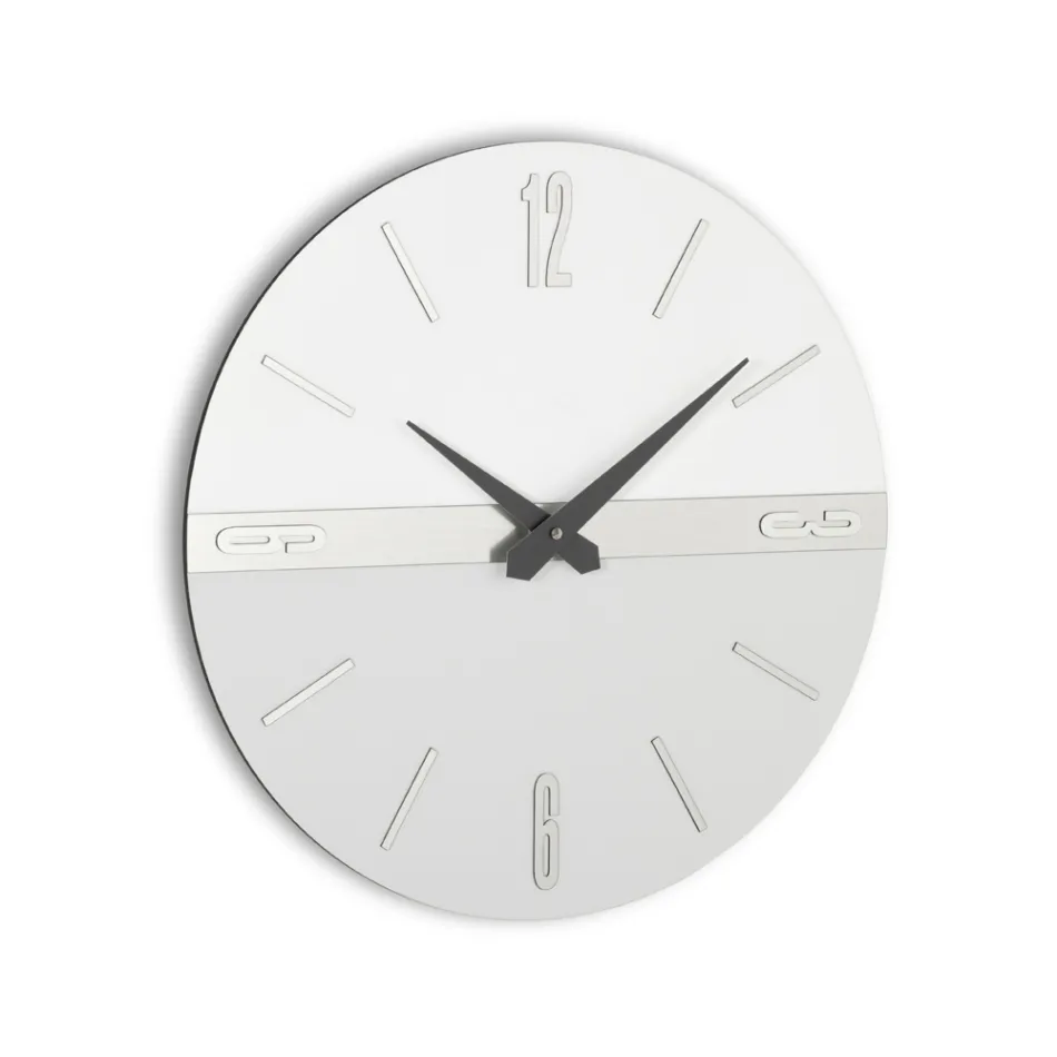 Reloj de pared de PVC semiexpandido de alta densidad Made in Italy - Ritmo Viadurini