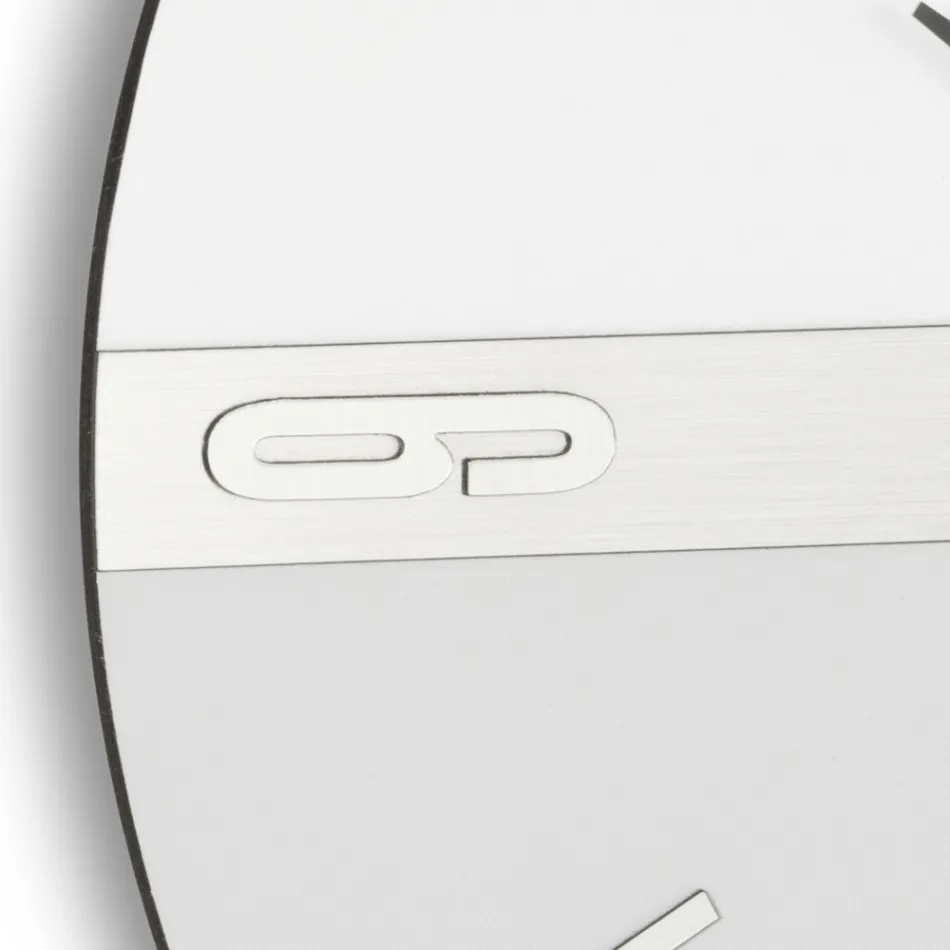 Reloj de pared de PVC semiexpandido de alta densidad Made in Italy - Ritmo Viadurini