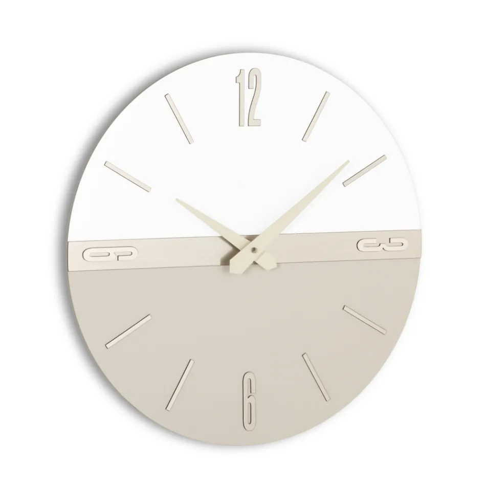 Reloj de pared de PVC semiexpandido de alta densidad Made in Italy - Ritmo Viadurini