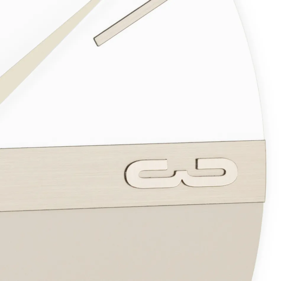 Reloj de pared de PVC semiexpandido de alta densidad Made in Italy - Ritmo Viadurini