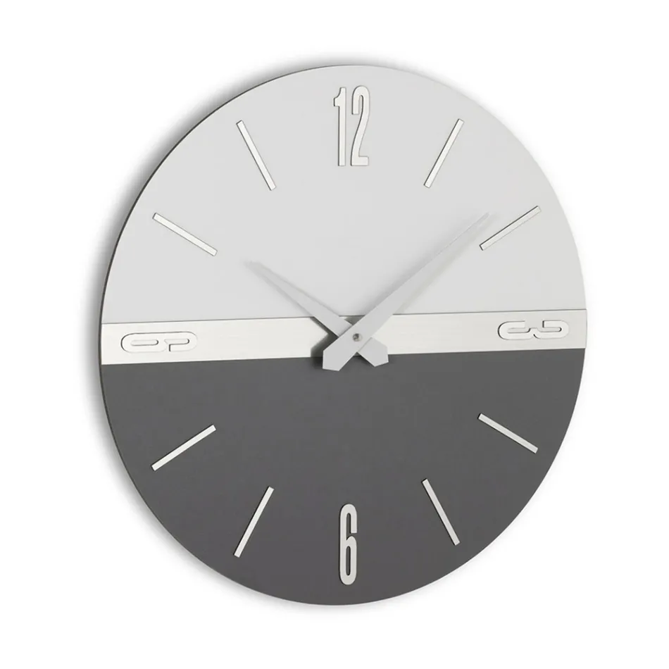 Reloj de pared de PVC semiexpandido de alta densidad Made in Italy - Ritmo Viadurini