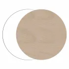 Reloj de pared moderno y redondo de madera con decoraciones de diseño estacional Viadurini