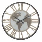 Reloj de Pared Redondo Diametro 60 cm Moderno en Hierro y MDF - Arnela Viadurini