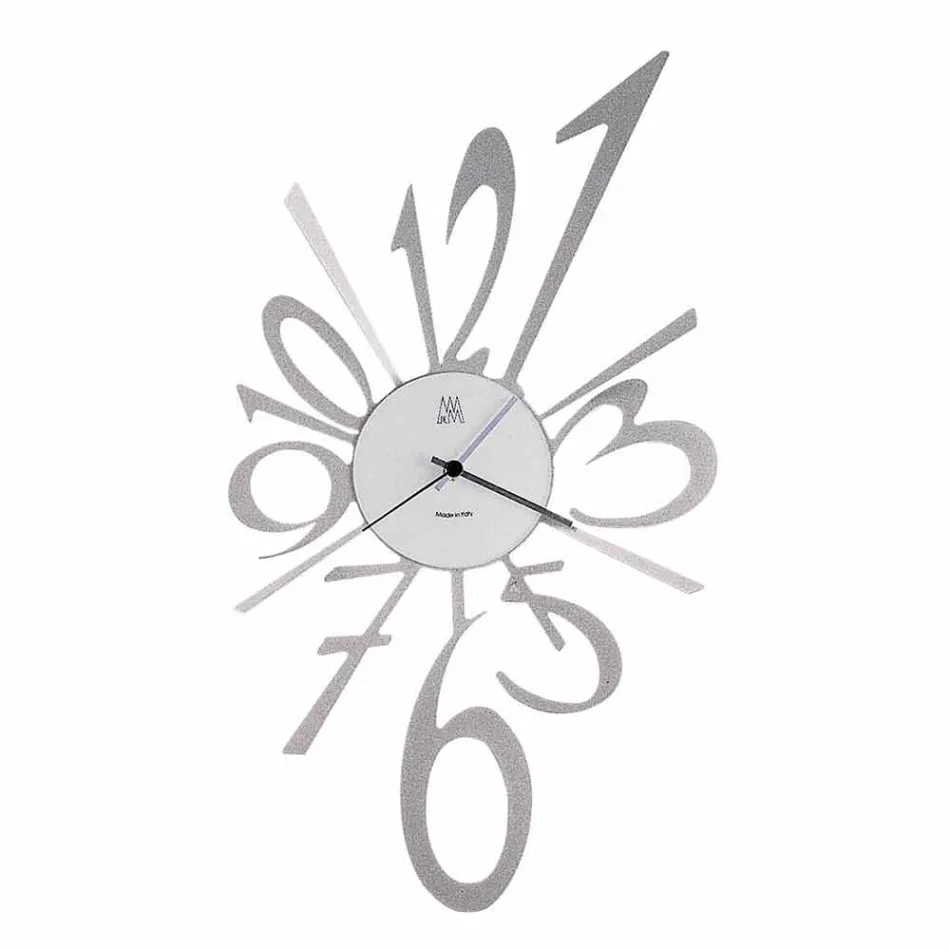 Reloj de pared de diseño en hierro negro o aluminio Made in Italy - Oceano Viadurini
