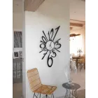 Reloj de pared de diseño de hierro negro o aluminio Made in Italy - Ocean Viadurini