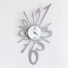 Reloj de pared de diseño en hierro negro o aluminio Made in Italy - Oceano Viadurini