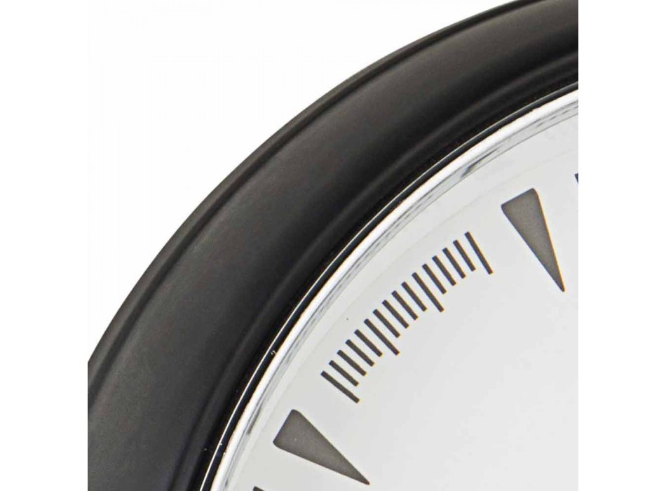 Reloj de pared de 50 cm de diámetro en acero y cristal Homemotion - Severio Viadurini