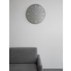 Reloj de pared de cristal acrílico coloreado de diseño redondo - Zaronte Viadurini