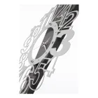 Reloj de pared de hierro con signo de exclamación Made in Italy - Aguja Viadurini