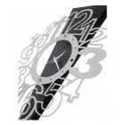 Reloj de pared de hierro con signo de exclamación Made in Italy - Aguja Viadurini