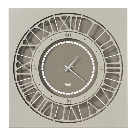 Versátil reloj de pared de hierro de diseño cuadrado y redondo - Sagitto Viadurini
