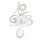 Reloj de pared en hierro negro, aluminio o rojo Made in Italy - Rosbif Viadurini