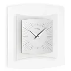 Reloj de pared en metacrilato transparente y bisatina Made in Italy - Glad Viadurini