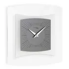 Reloj de pared en metacrilato transparente y bisatina Made in Italy - Glad Viadurini