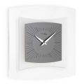 Reloj de pared en metacrilato transparente y bisatina Made in Italy - Glad