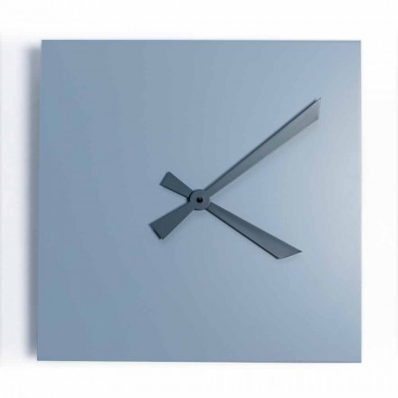 Reloj de pared industrial y moderno diseño cuadrado italiano - Titán Viadurini