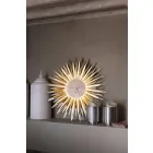 Reloj de pared moderno con forma de hierro hecho en Italia - Fuego Viadurini