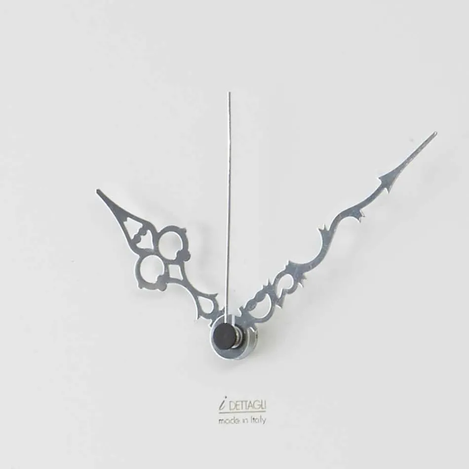 Reloj de pared moderno y redondo con diseño de madera decorada - Harmony Viadurini