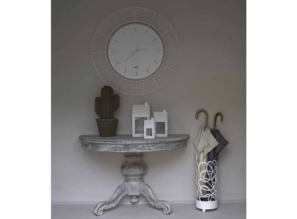 Reloj de pared moderno en acero coloreado hecho en Italia - Adalgiso Viadurini