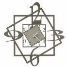 Reloj de pared de hierro moderno con diseño geométrico Made in Italy - Procida Viadurini
