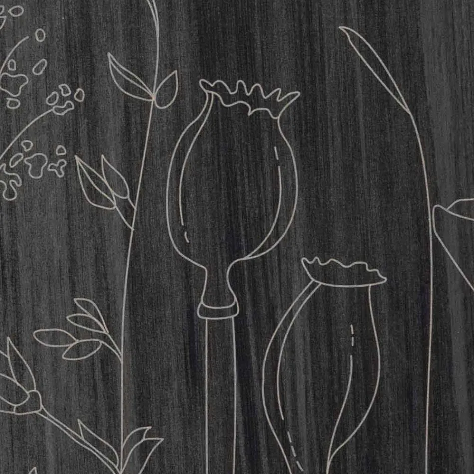 Reloj de pared de madera de diseño redondo moderno y grabado láser - Florinto Viadurini