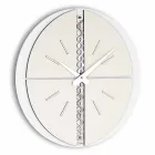 Reloj de pared redondo con soporte de PVC Made in Italy - Elisio Viadurini