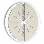 Reloj de pared redondo con soporte de PVC Made in Italy - Elisio Viadurini