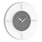 Reloj de pared redondo en metacrilato y aluminio Made in Italy - Siria Viadurini
