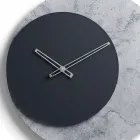 Reloj de pared redondo Elara de metacrilato estampado, fabricado en Italia. Viadurini