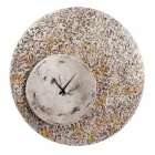 Reloj de pared en dos niveles de diseño realizado en Italia Eccli Viadurini