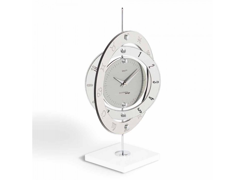 Reloj moderno mesa de diseño Plutón, fabricado en Italia Viadurini