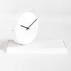 Reloj de mesa giratorio con espejo de acero Made in Italy - Meritorious Viadurini
