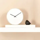 Reloj de mesa giratorio con espejo de acero Made in Italy - Meritorious Viadurini
