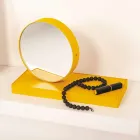 Reloj de mesa giratorio con espejo de acero Made in Italy - Meritorious Viadurini