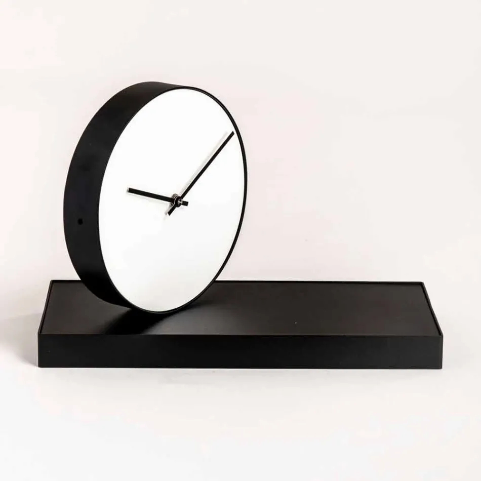 Reloj de mesa giratorio con espejo de acero Made in Italy - Meritorious Viadurini