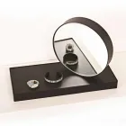 Reloj de mesa giratorio con espejo de acero Made in Italy - Meritorious Viadurini