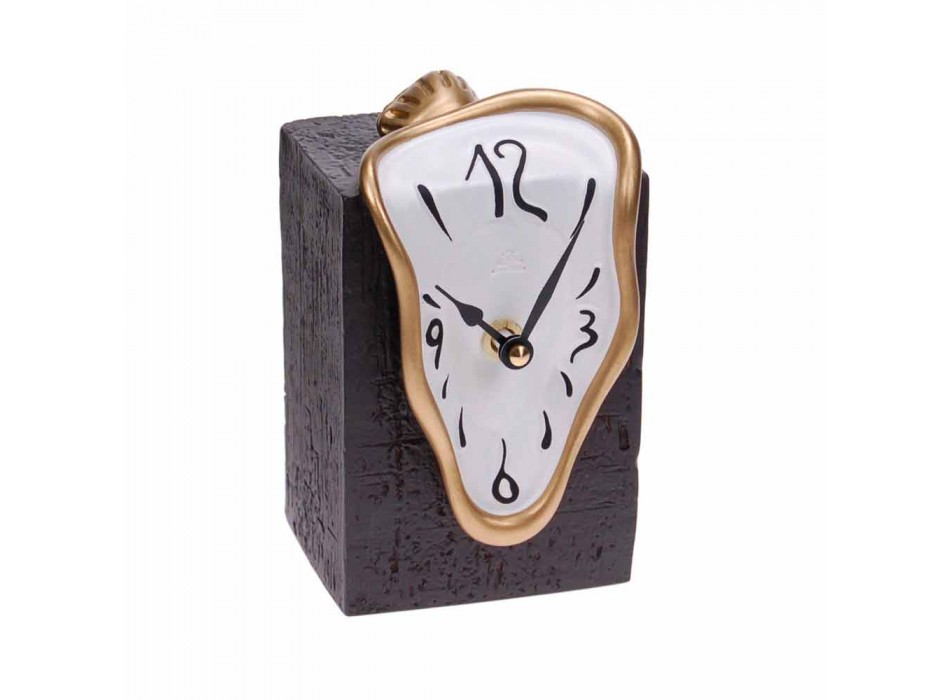 Reloj de mesa moderno con mecanismo de cuarzo Made in Italy - Figaro Viadurini