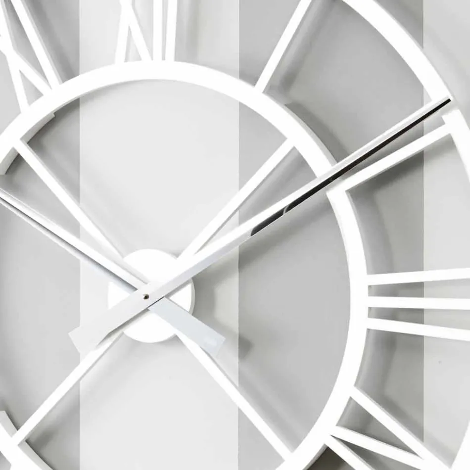 Reloj de pared grande en mal estado en madera de diseño redondo vintage - Arrigo Viadurini