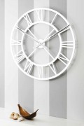 Reloj de pared Shabby Chic grande en madera de diseño vintage - Arrigo