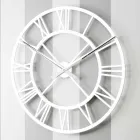 Reloj de pared grande en mal estado en madera de diseño redondo vintage - Arrigo Viadurini